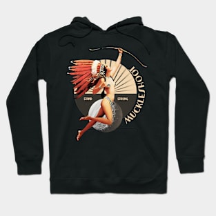 Muckleshoot 1920's Art Deco Indian Moon Pin Up Girl Retro Stand Strong Hoodie